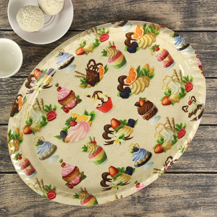 Поднос 47х36х3 см "Ассорти", цвета МИКС