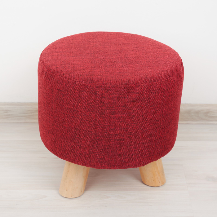 Пуф-табурет 26х26х25,5 см "Классика", цвет винный