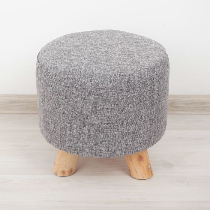 Пуф-табурет 26х26х25,5 см "Классика", цвет серый