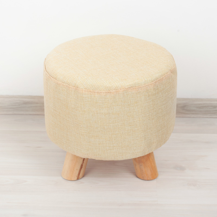 Пуф-табурет 26х26х25,5 см "Классика", цвет бежевый