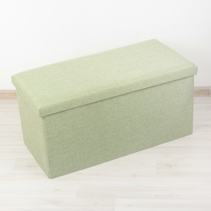 Пуф складной 76х37х35 см "Классика", цвет зеленый