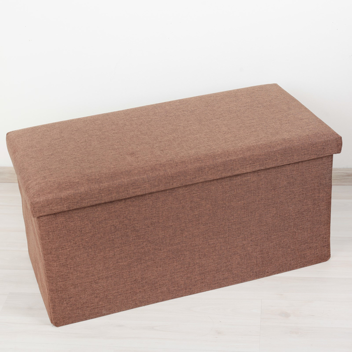 Пуф складной 76х37х35 см "Классика", цвет коричневый