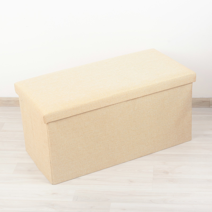 Пуф складной 76х37х35 см "Классика", цвет бежевый