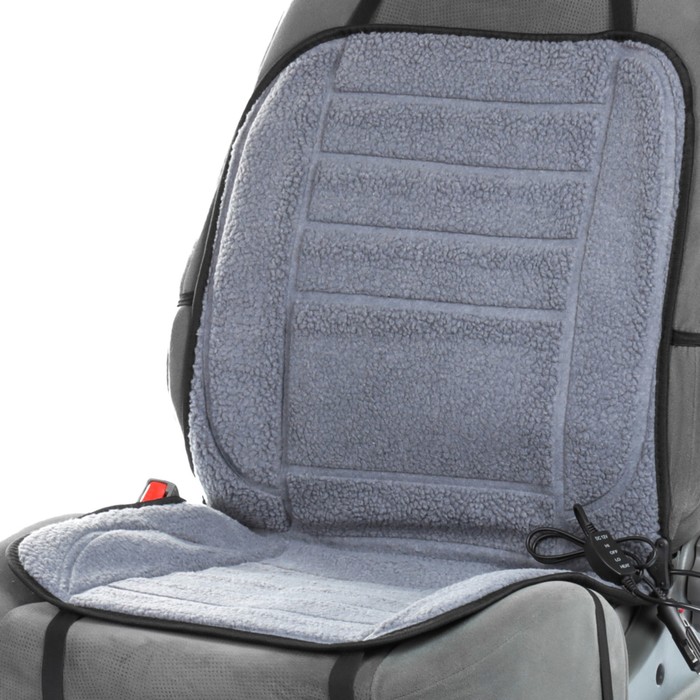 Подогрев сидений со встроеным регулятором, искусственный мех, серый