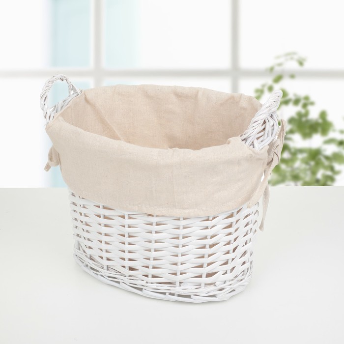 Корзина для хранения плетеная "Розы" 26х19х27,5 см малая