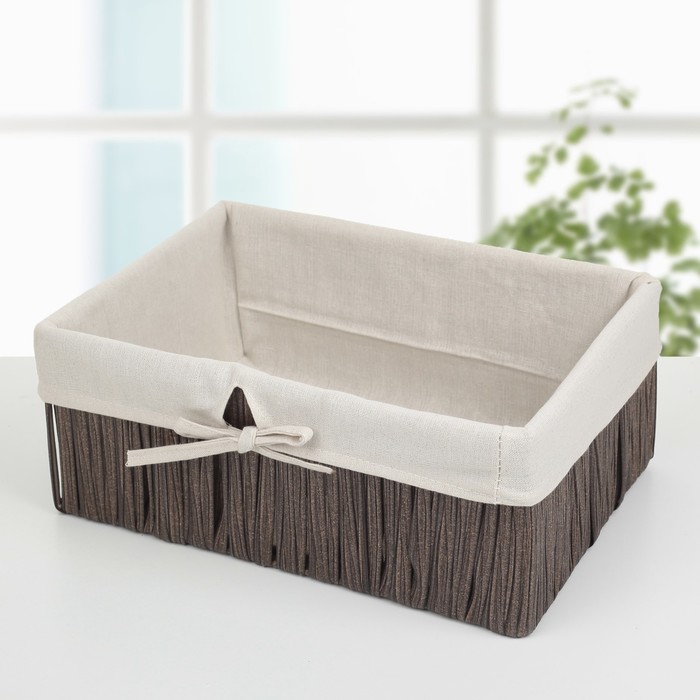 Корзина для хранения плетеная 35,5х26х14 см средняя