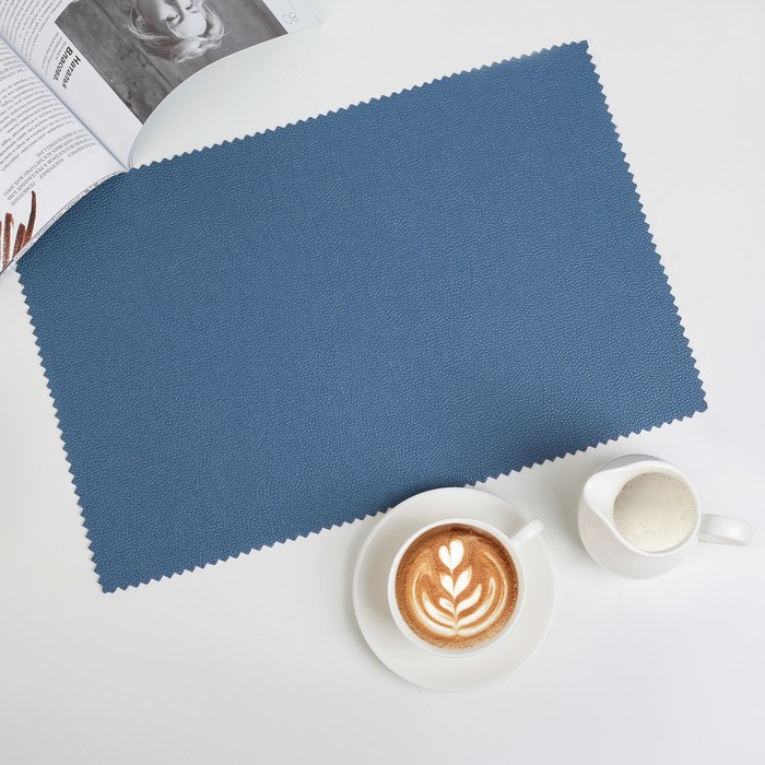 Салфетка кухонная "Эко стиль" 42х28 см, цвет синий