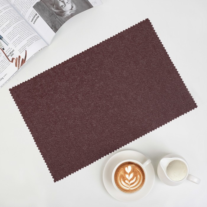 Салфетка кухонная "Эко стиль" 42х28 см, цвет коричневый