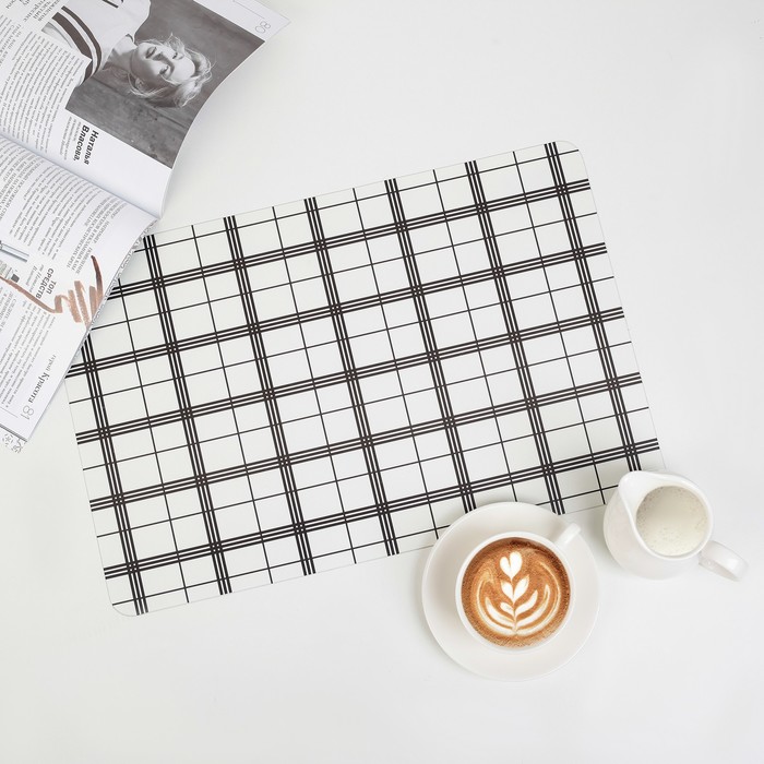 Салфетка кухонная "Окна" 42,5х29 см, серый