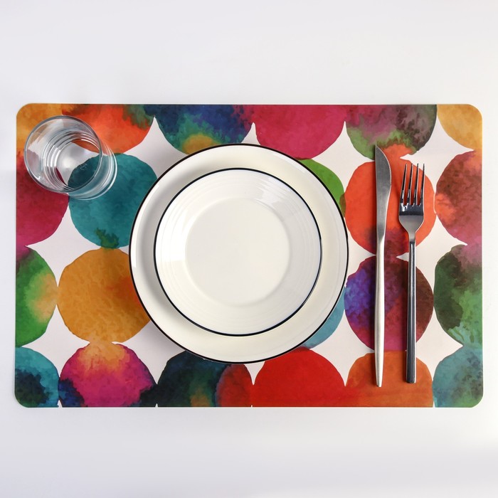 Салфетка кухонная "Цветные шары" 43х28см