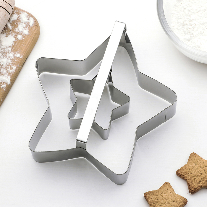 Форма для вырезания двойная 15х5,5 "Звезда"