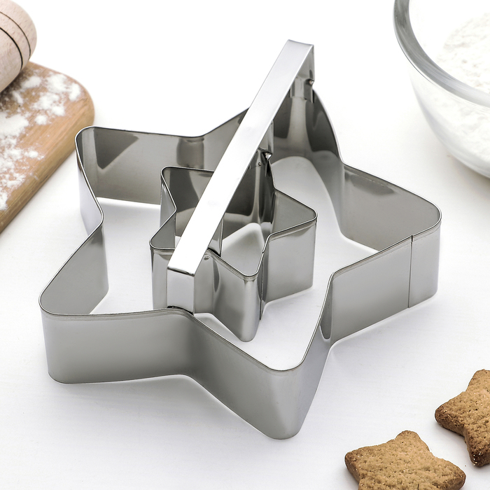 Форма для вырезания двойная 15х5,5 "Звезда"