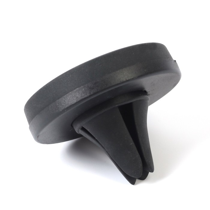 Держатель телефона магнитный в дефлектор, прорезиненный, черный