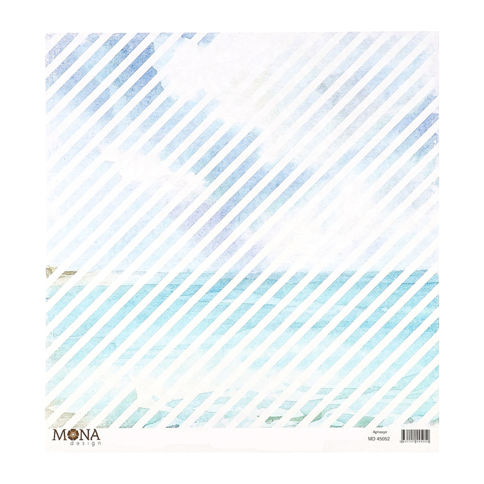 Бумага для скрапбукинга "Полоски" 30,5х30,5 см плотность 190гр/м2