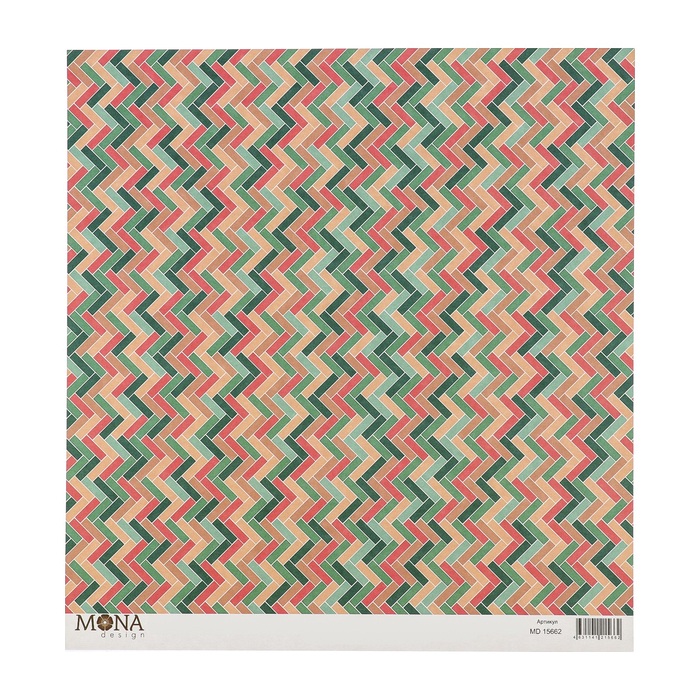 Бумага для скрапбукинга "Цвета цветов" 30,5х30,5 см плотность 190гр/м2