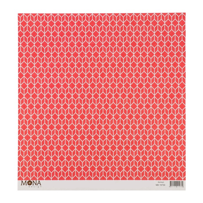 Бумага для скрапбукинга "Изгородь" 30,5х30,5 см плотность 190гр/м2