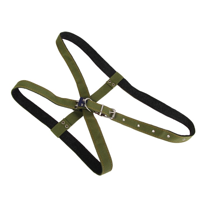 Шлейка брезентовая на фетре многоразмерная, 3,5 см, ОШ и ОГ до 215 см