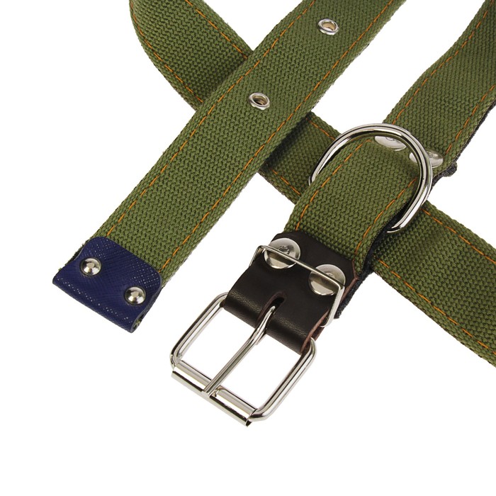 Шлейка брезентовая на фетре многоразмерная, 3,5 см, ОШ и ОГ до 215 см