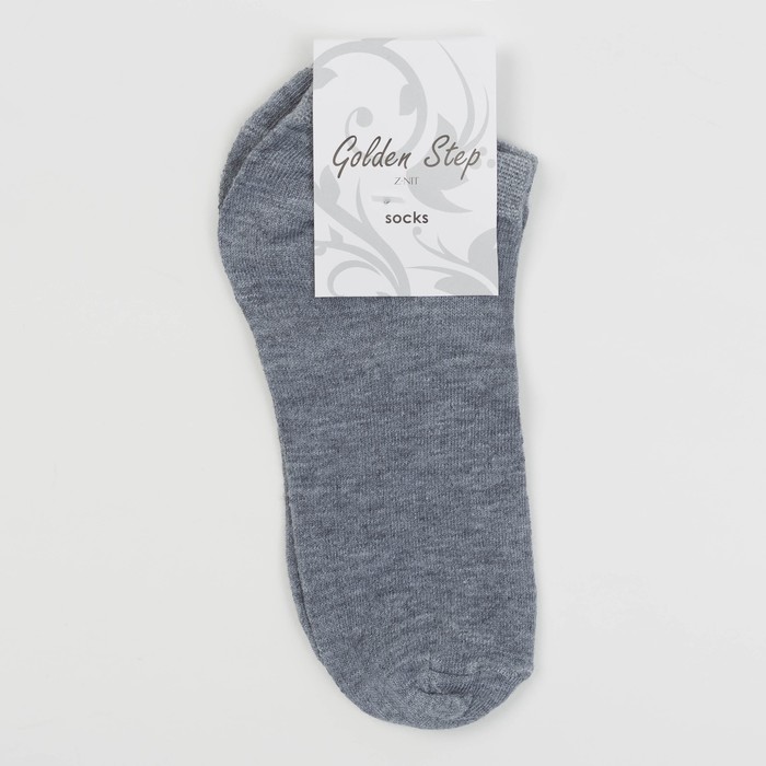 Носки мужские укороченные, цвет серый, размер 25-27 (размер обуви 39-42)