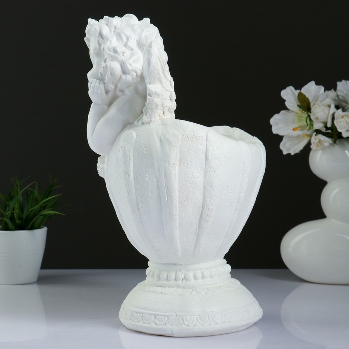 Светящееся фигурное кашпо "Ангел в вазе" 35см