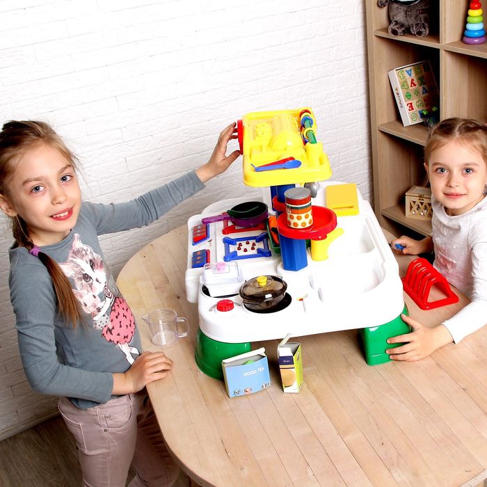 Игровой набор «Кухня» с посудой, световые эффекты, работает от батареек, высота 41 см, в пакете