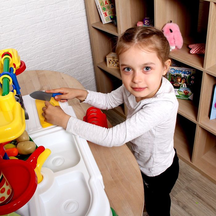 Игровой набор «Кухня» с посудой, световые эффекты, работает от батареек, высота 41 см, в пакете