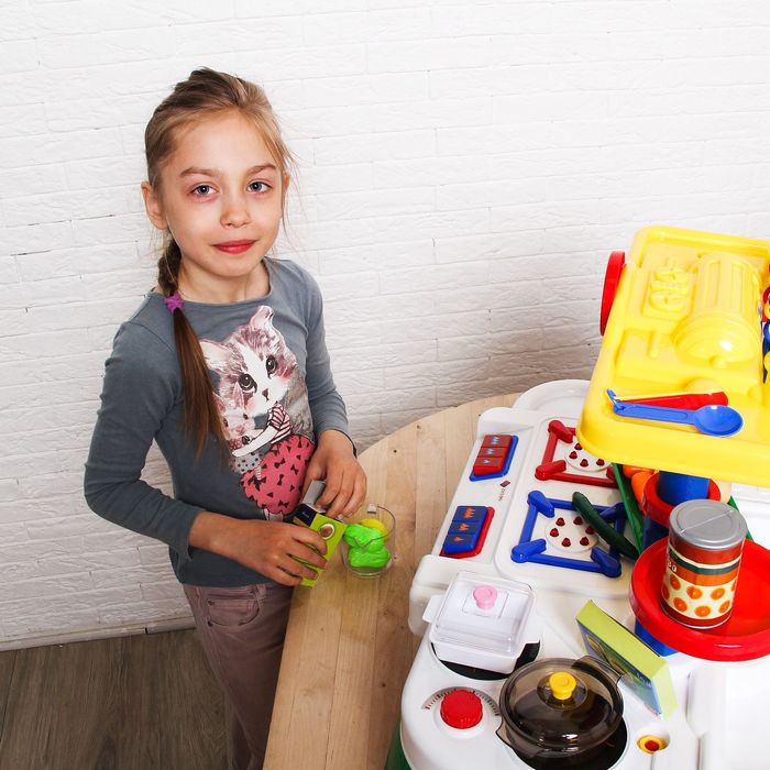 Игровой набор «Кухня» с посудой, световые эффекты, работает от батареек, высота 41 см, в пакете