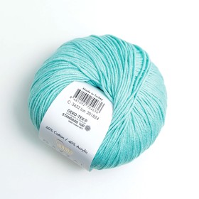 

Пряжа "Baby Cotton" 60% хлопок, 40% полиакрил 165м/50гр (3452 св. бирюза)