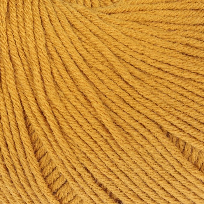 Пряжа "Baby Cotton" 60% хлопок, 40% полиакрил 165м/50гр (3447 горчица)