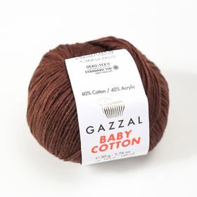 

Пряжа "Baby Cotton" 60% хлопок, 40% полиакрил 165м/50гр (3436 коричневый)