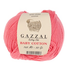 

Пряжа "Baby Cotton" 60% хлопок, 40% полиакрил 165м/50гр (3435 гранат)