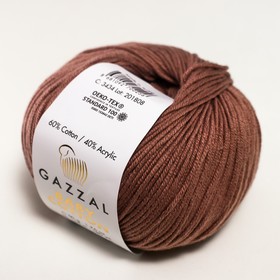 

Пряжа "Baby Cotton" 60% хлопок, 40% полиакрил 165м/50гр (3434 мокка)