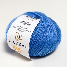 

Пряжа "Baby Wool" 20% кашемир, 40% меринос. шерсть, 40% акрил 175м/50гр (813 голубой)