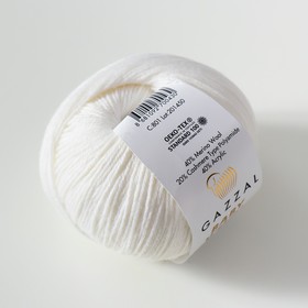 

Пряжа "Baby Wool" 20% кашемир, 40% меринос. шерсть, 40% акрил 175м/50гр (801 белый)