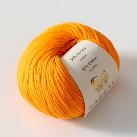 

Пряжа "Baby Cotton XL" 50% хлопок, 50% полиакрил 105м/50гр (3416 оранж.)