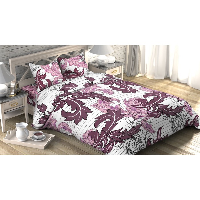 Постельное бельё "Этель" 2 сп. Иллюстрация 175х215 см, 200х220 см, 70х70 см - 2 шт, 100% хл, бязь