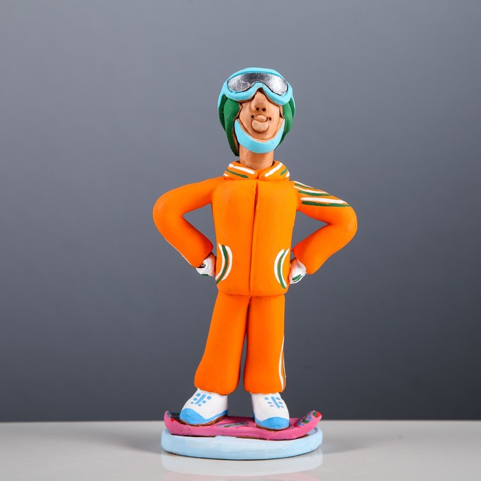 Статуэтка "Сноубордист - спортсмен" микс