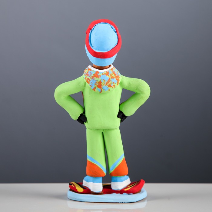 Статуэтка "Сноубордист - спортсмен" микс