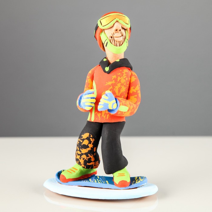 Статуэтка "Сноубордист - спортсмен" микс
