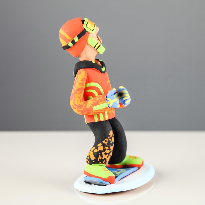 Статуэтка "Сноубордист - спортсмен" микс