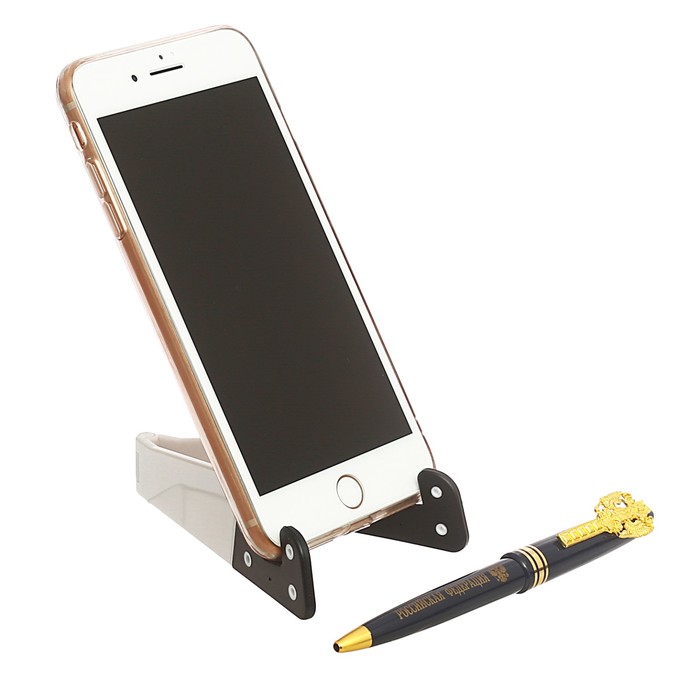 Набор "Жизнь - игра. Играй красиво": подставка для телефона и ручка