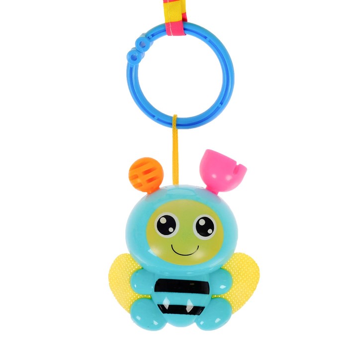 Развивающий коврик с дугами «Лужайка», 5 погремушек