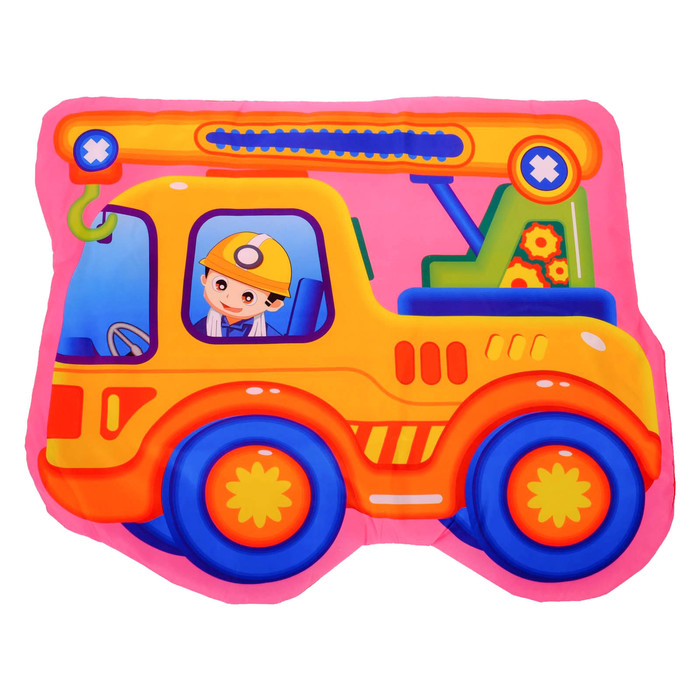 Развивающий коврик с дугами «Машина», 5 погремушек