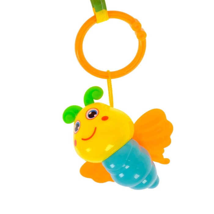 Развивающий коврик с дугами «Машина», 5 погремушек