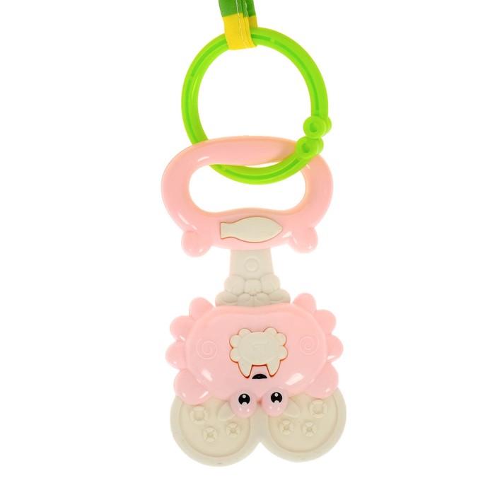 Развивающий коврик с дугами «Машина», 5 погремушек