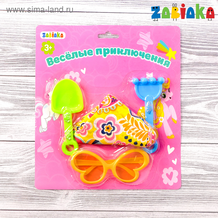фото Песочный набор с банданой для девочек «пони» zabiaka
