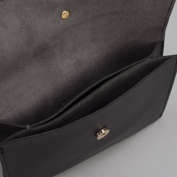 Сумка на пояс L-660, 19*1*14, 2 отдела на магните, дл ремень, черный