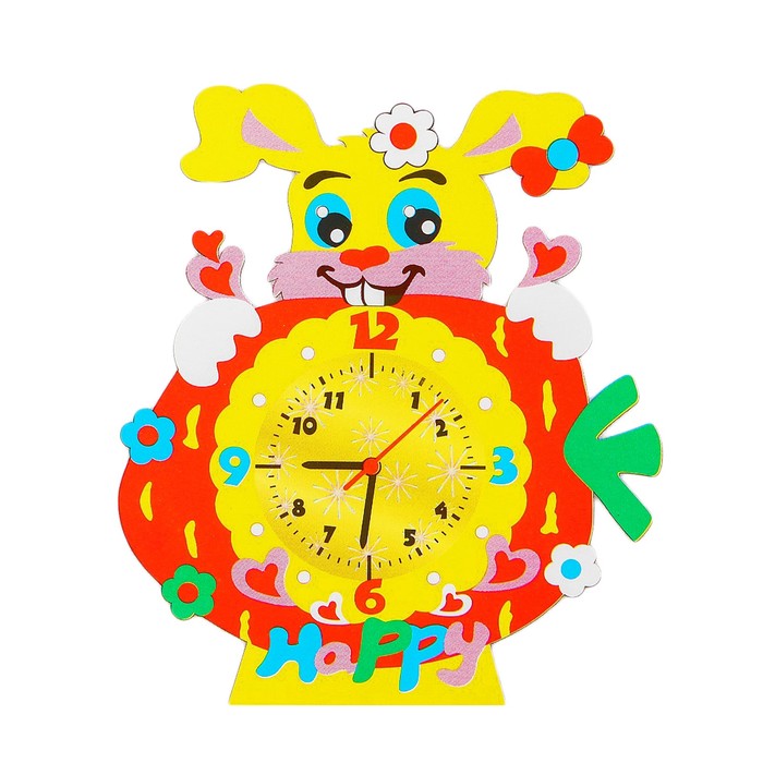 Набор для творчества "Создай интерьерные часы - зая", часовой механизм