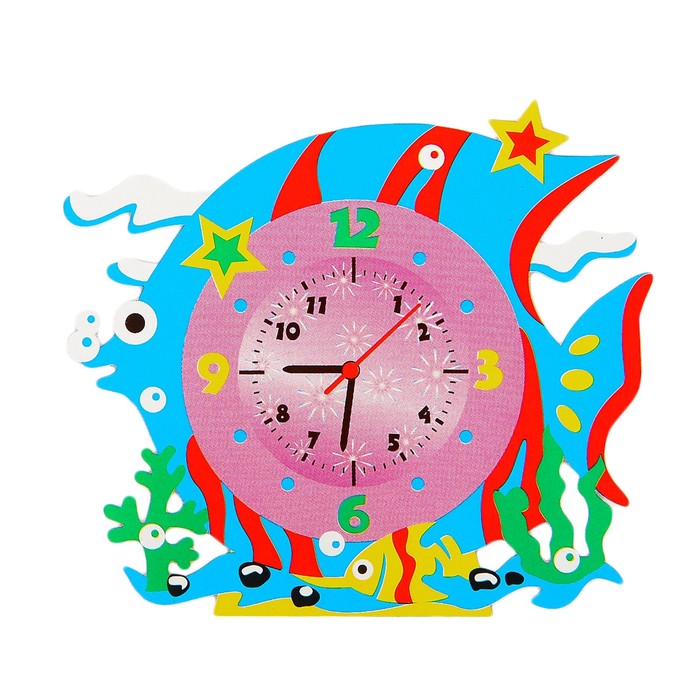 Набор для творчества "Создай интерьерные часы - рыбка", часовой механизм