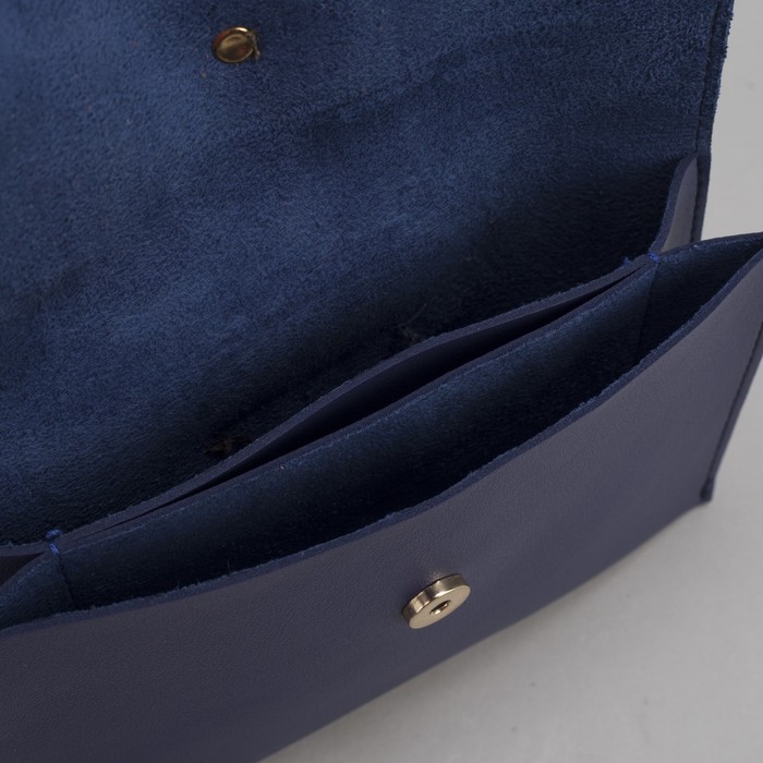 Сумка на пояс L-660, 19*1*14, 2 отдела на магните, дл ремень, синий